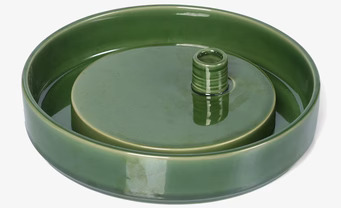 Ljusskål Eklaholm från I AM Interior i grön keramik