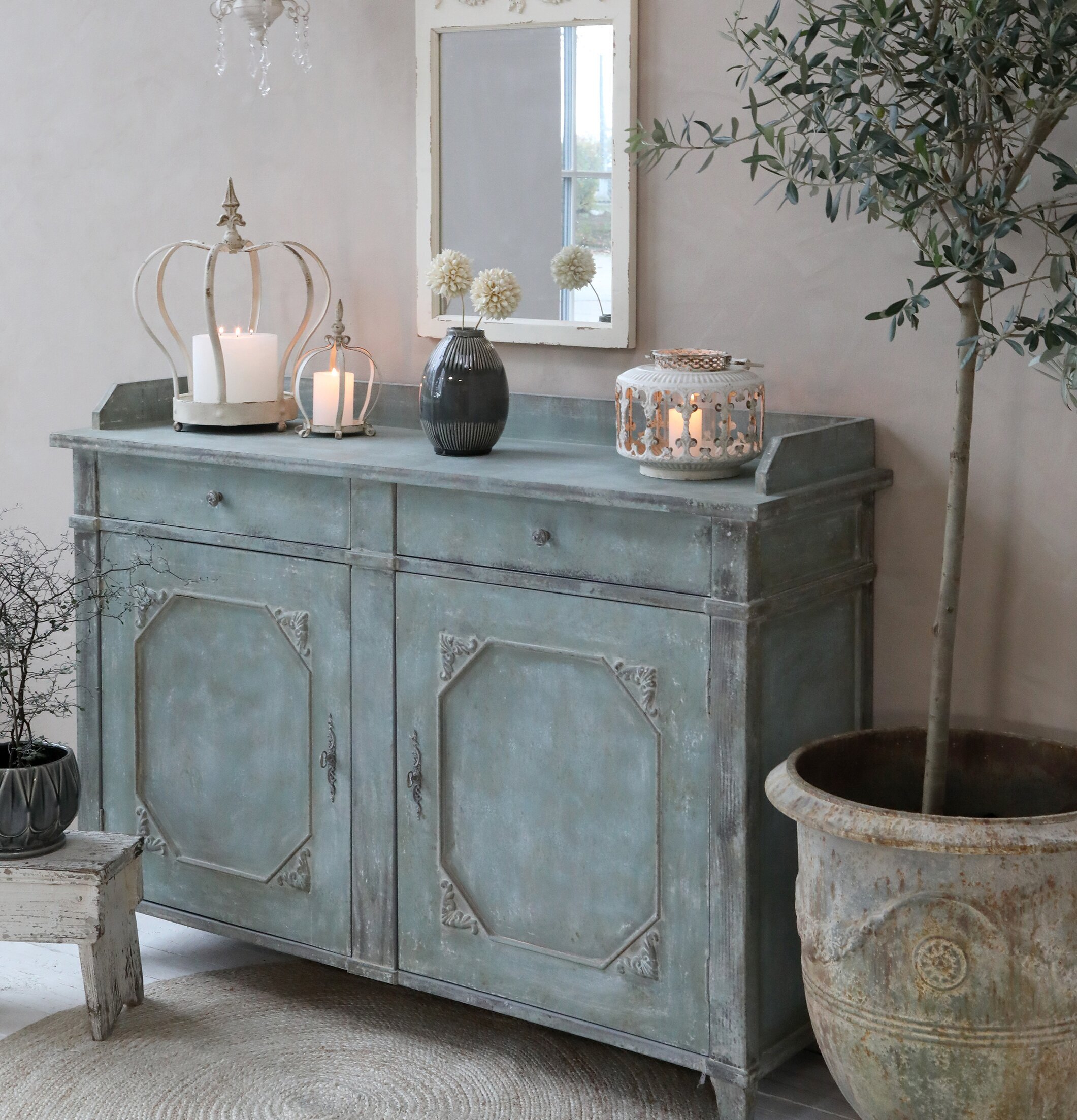 Urnor Set/2 Antique Natur från Chic Antique i antik stil