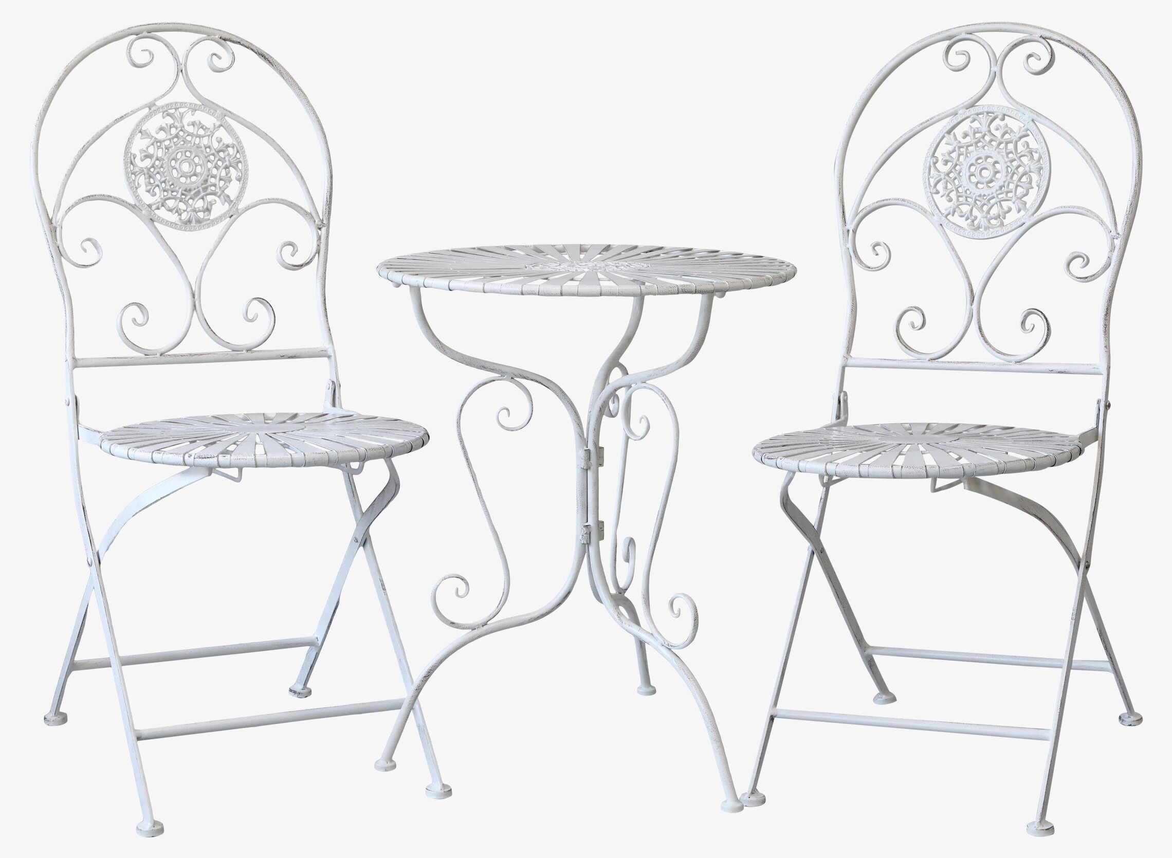 Caféset Antique Creme från Chic Antique med bord och stolar