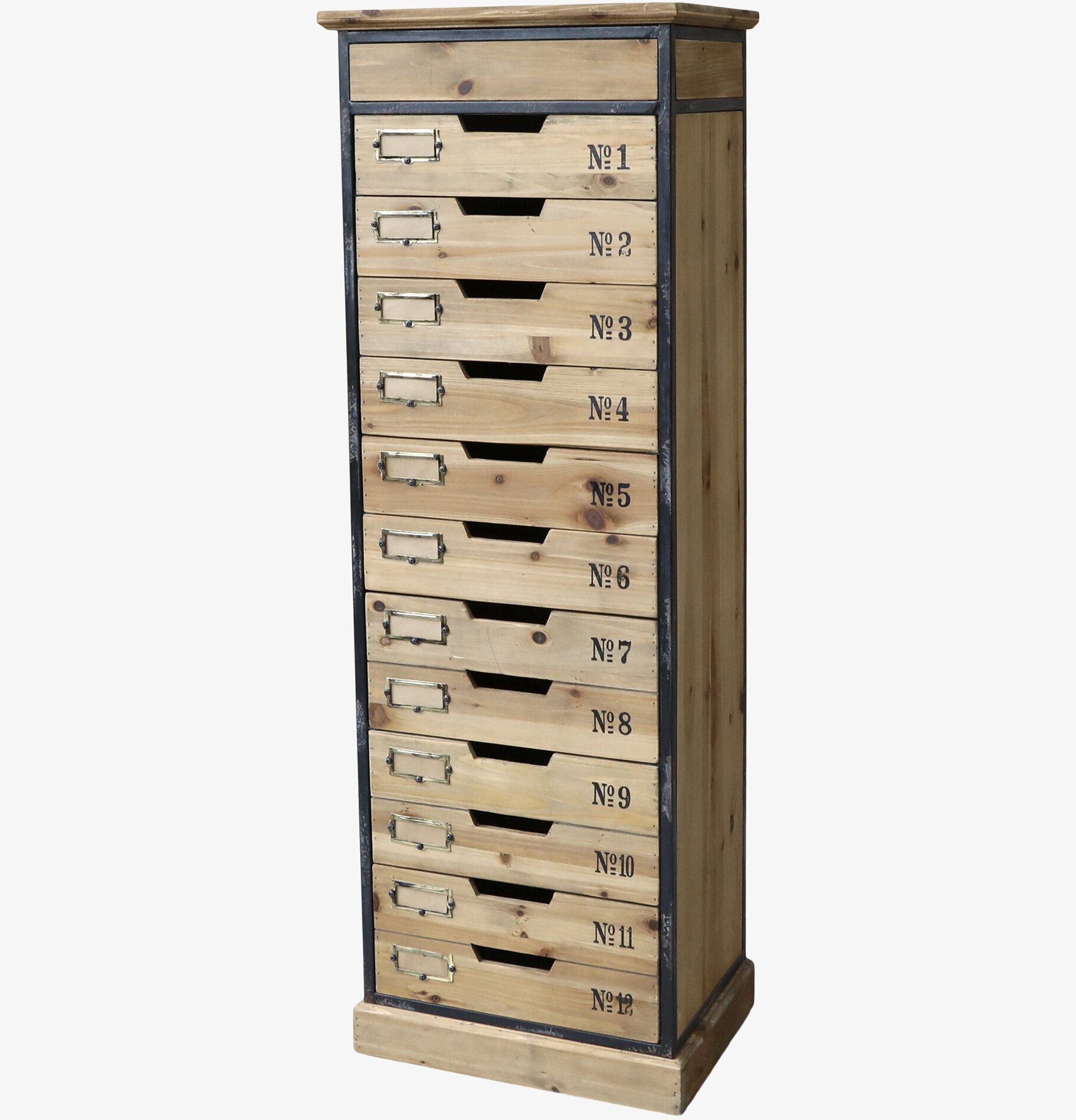 Byrå Med 12 Lådor från Chic Antique med rustik design