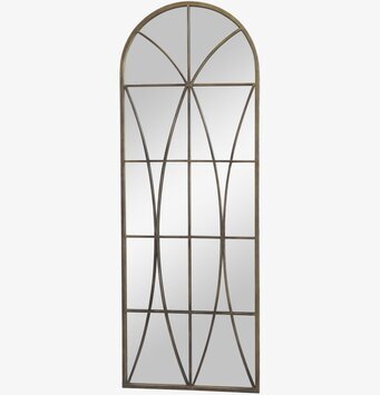 Spegel Arch Antique Brass från Chic Antique mot vit bakgrund