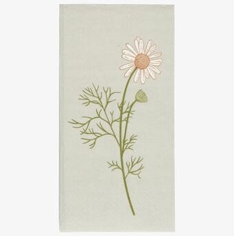 Servetter Flora Kamomill från IB Laursen med kamomillmotiv