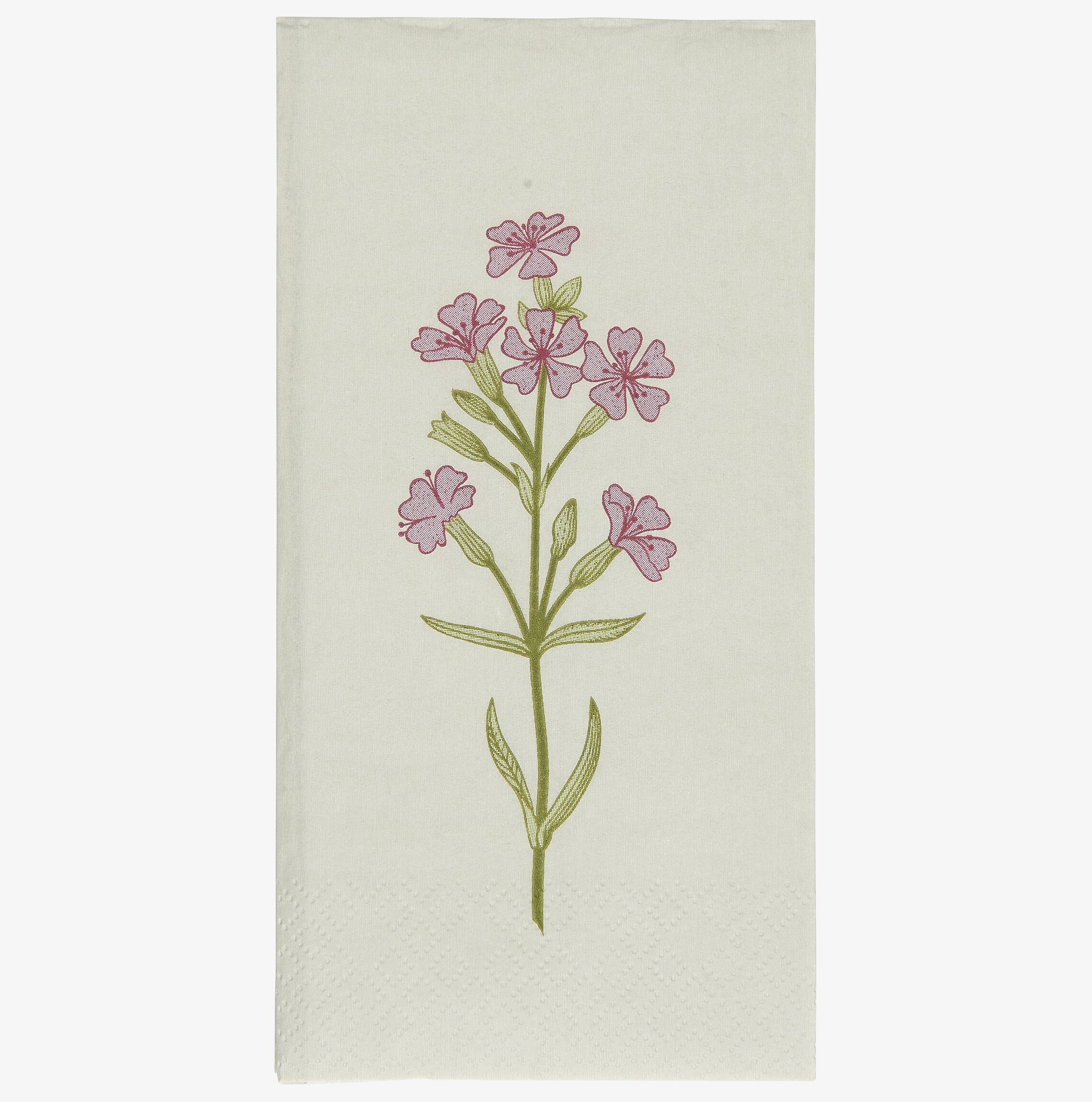 Servetter Flora Pink Flower från IB Laursen med blommotiv