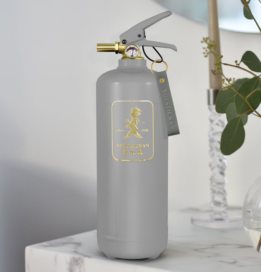 Brandsläckare Design Edition Grey Brass från Solstickan