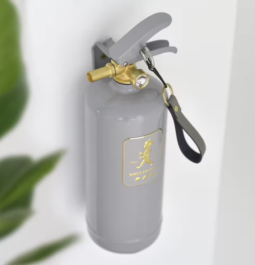 Brandsläckare Design Edition Grey Brass från Solstickan