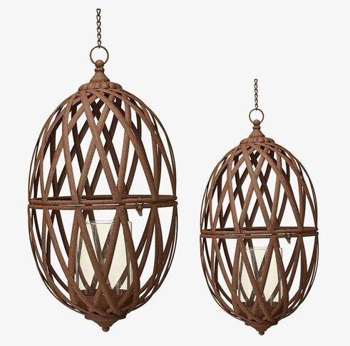 Torun Hänglykta Set/2 Rost från Wikholm Form i rostfinish