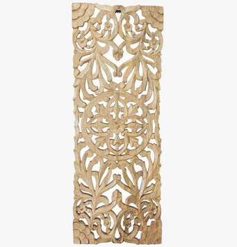 Mandala Väggdekor Natur från Wikholm Form i ljusbrunt trä