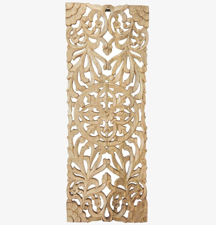 Mandala Väggdekor Natur från Wikholm Form i ljusbrunt trä