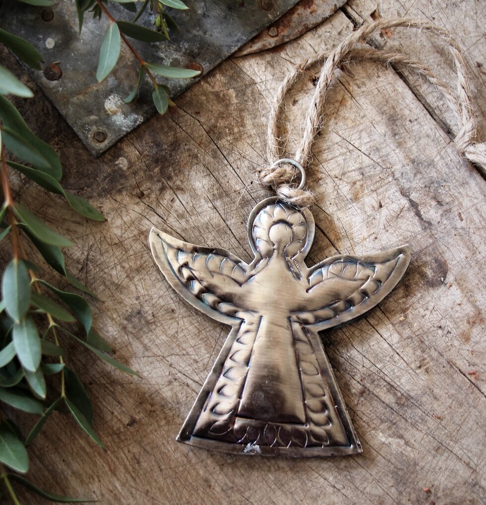 Hängande Ängel Galvaniserad Finish från Majas Cottage