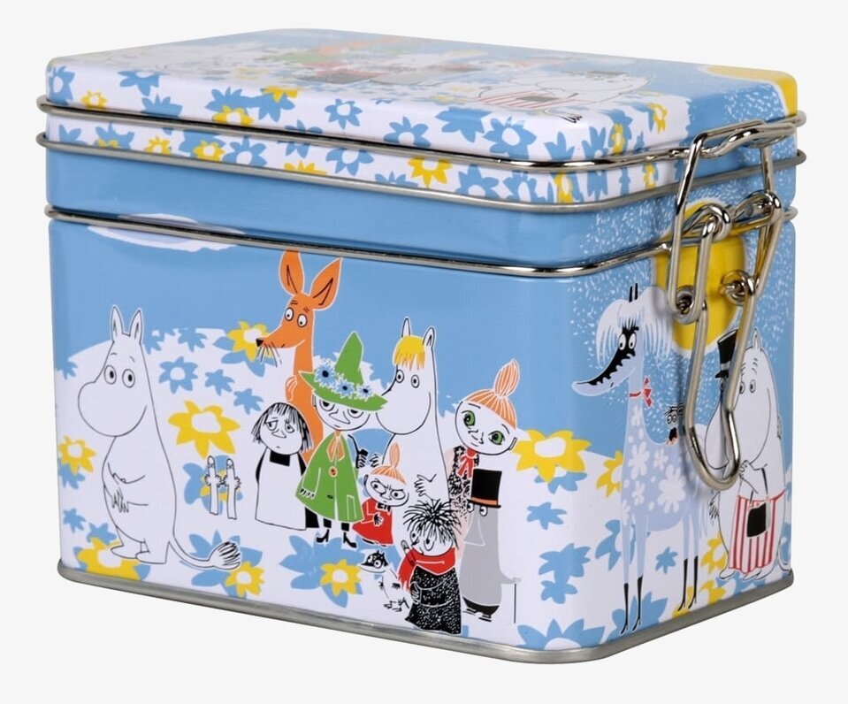 Foto av charmig tebirk med Mumin och vänner motiv