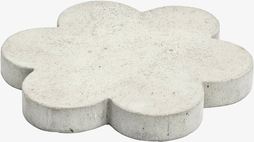 Trampsten Blomma från Dixie i betong, sexbladig design