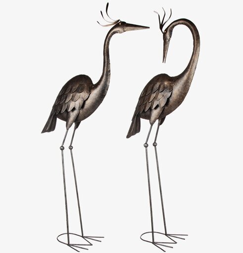 Fågel Antik Hamrad Plåt från Different Design, två fåglar