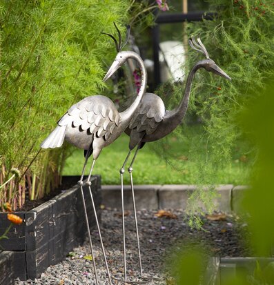 Fågel Antik Hamrad Plåt från Different Design i trädgård