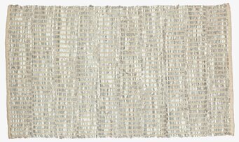 Trasmatta Vitläder från Dixie i återvunnet vitt läder