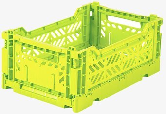 Förvaringsback Mini Acid Yellow från Aykasa i plast
