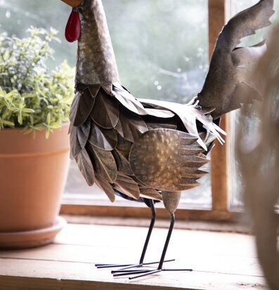 Tupp Hamrad Plåt 32Cm Different Design Övrig prydnad/dekoration för inredning innemiljö utemiljö