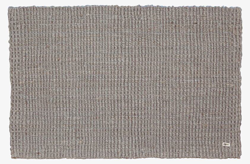 Jutematta Grå från Dixie med grov struktur och neutral färg