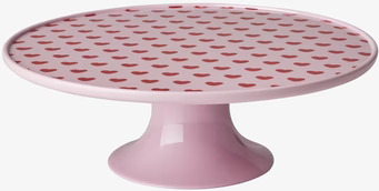 Kak & Tårtfat Melamin Hearts Print från Rice med hjärtmönster