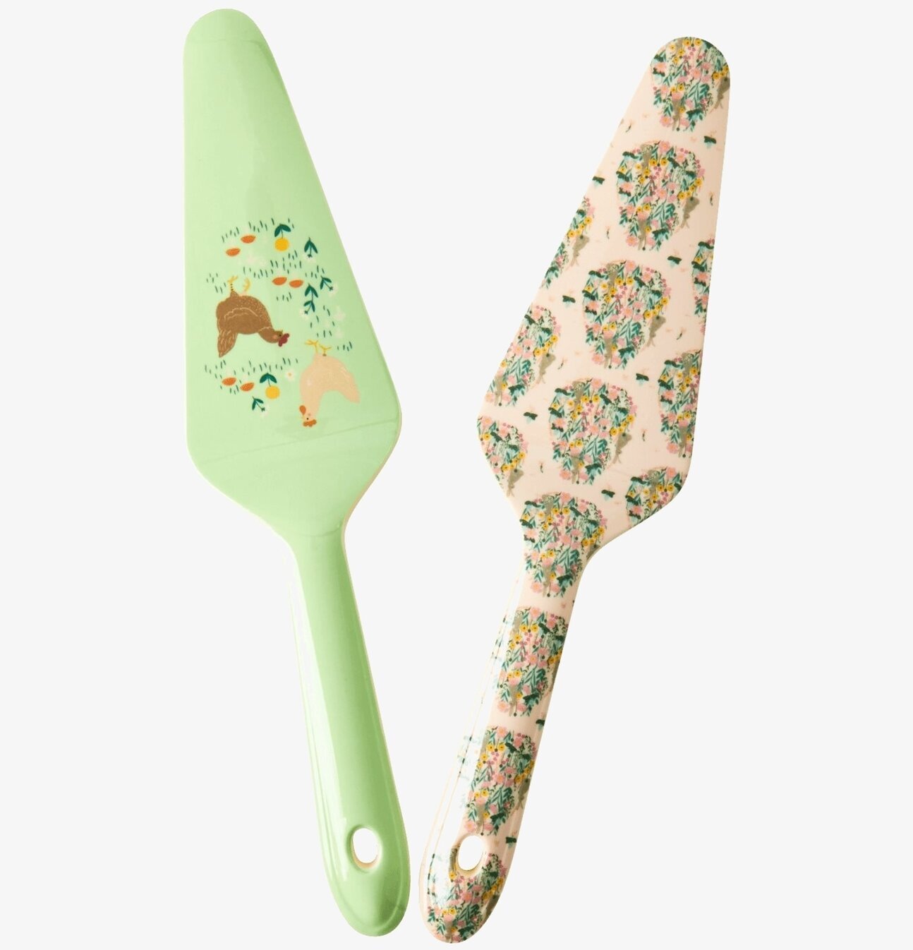 Tårtspade Hen Print från Rice med färgglada mönster