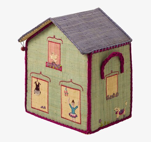 Förvaringslåda Hus Prinsessa S från Rice i barnrum