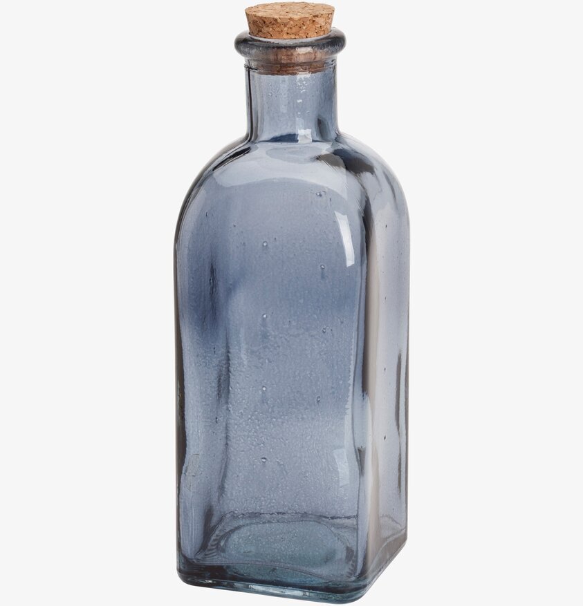 Bordsflaska Dimblå, 0,5L från Dixie med kork och stilren design