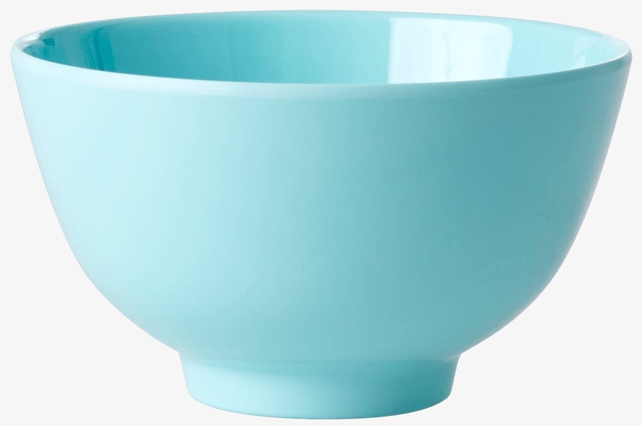 Skål Melamin Liten från Rice, himmelsblå och slagtålig
