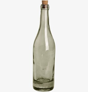 Flaskvas Rökgrå, 0,5L från Dixie i glas med korkdetalj