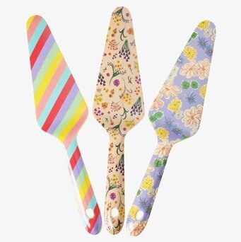 Tårtspade - Yippie Yippie Yeah från Rice i tre mönster