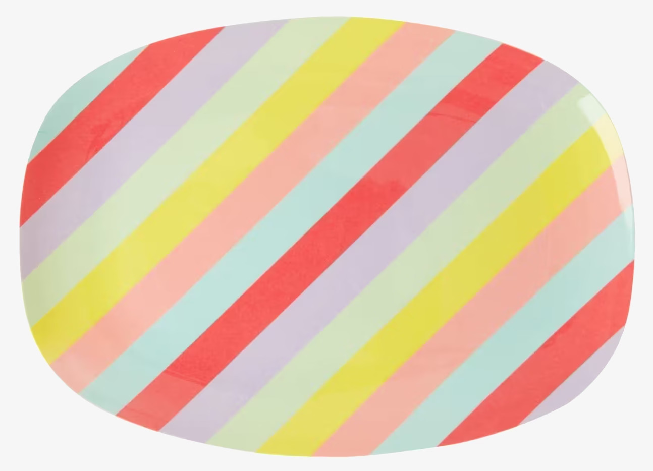 Liten Tallrik Summer Rush Print från Rice i färgglatt mönster