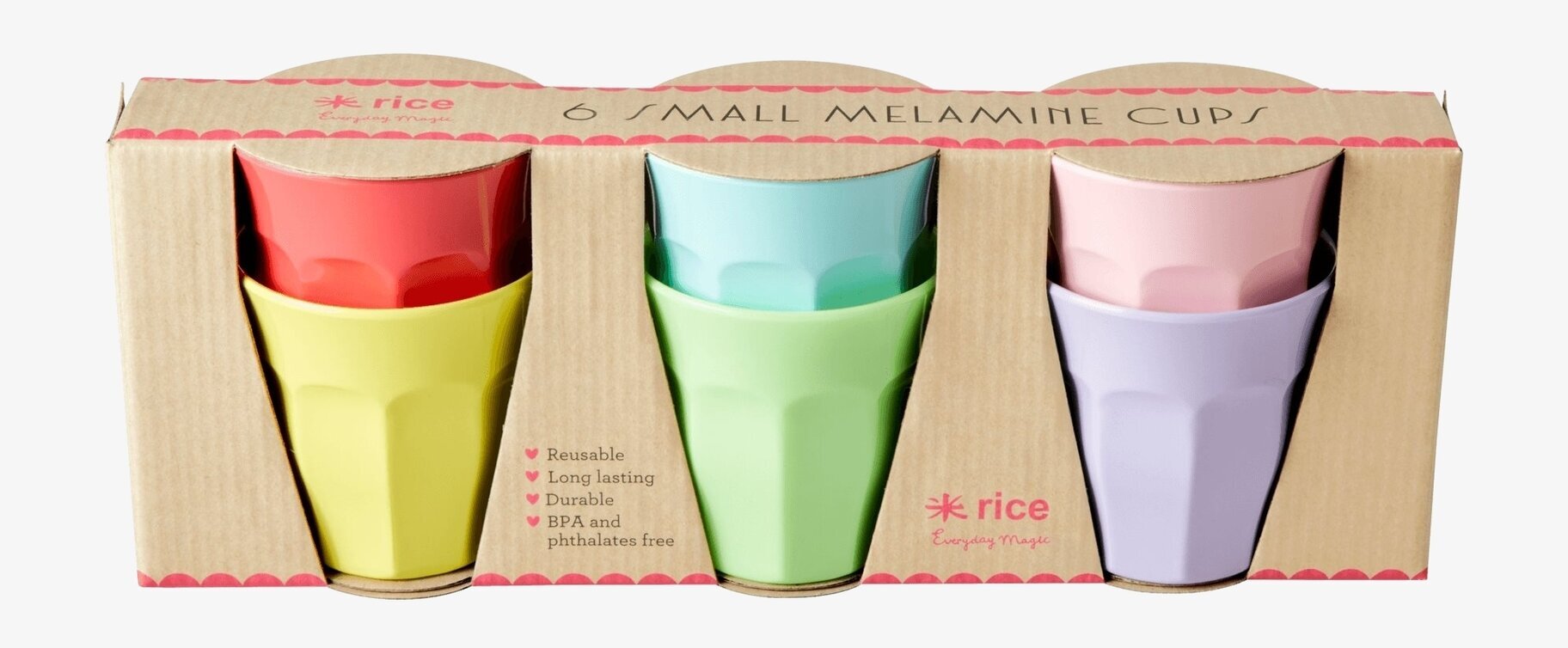 Små Muggar 6-Pack, Yippie Yippie Yeah Colors från Rice