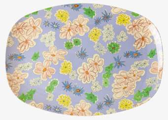 Tallrik Flower Painting Print från Rice med blomsterdesign