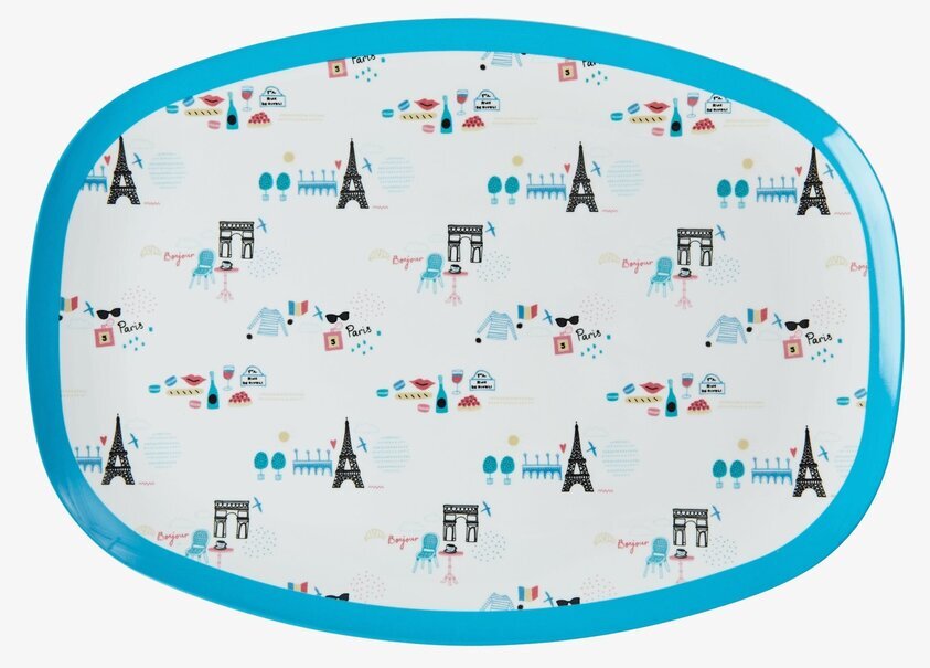 Tallrik Paris Print från Rice med färgglatt Paris-motiv