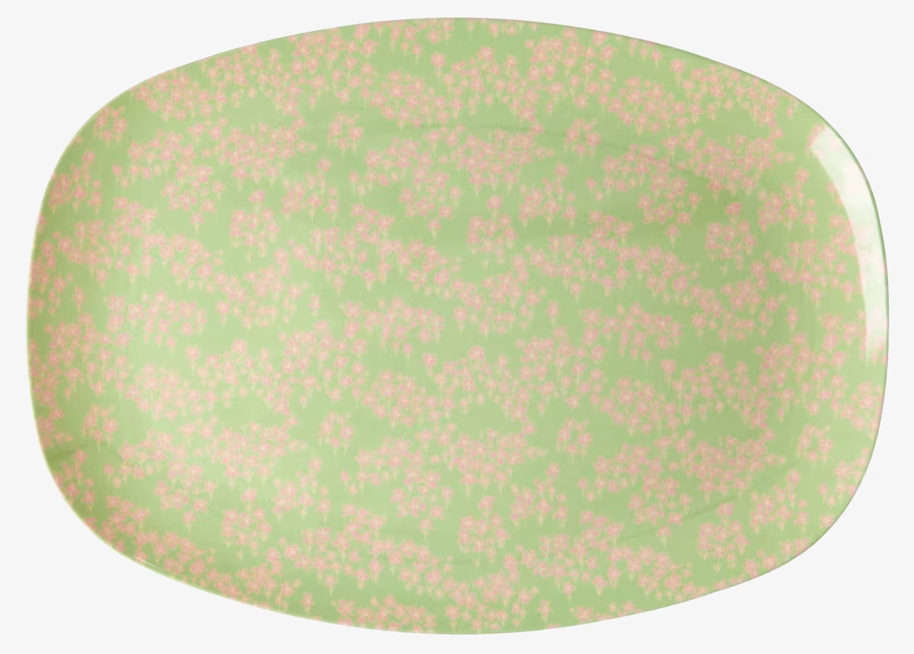 Tallrik Pink Flower Field Print från Rice med rosa blommor