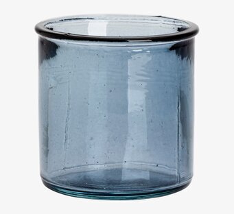 Bordslykta Dimblå från Dixie i blåtonat glas med värmeljus