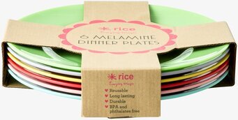 Tallrik 6-Pack - Yippie Yippie Yeah Colors från Rice