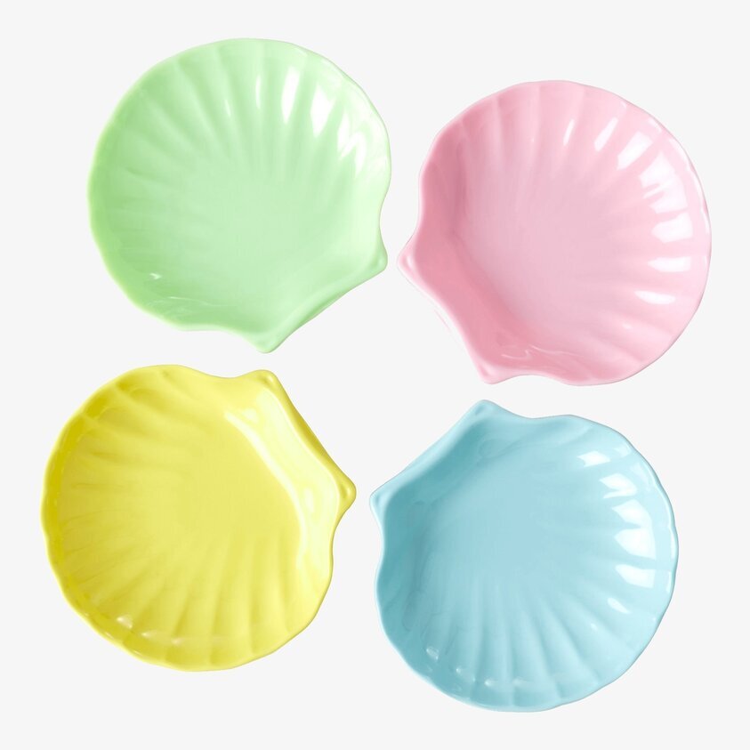 Dippskålar Set/4 XS från Rice i färgglada musseldesigner