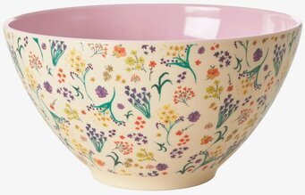 Salladsskål Wild Flowers Print från Rice med blommigt mönster