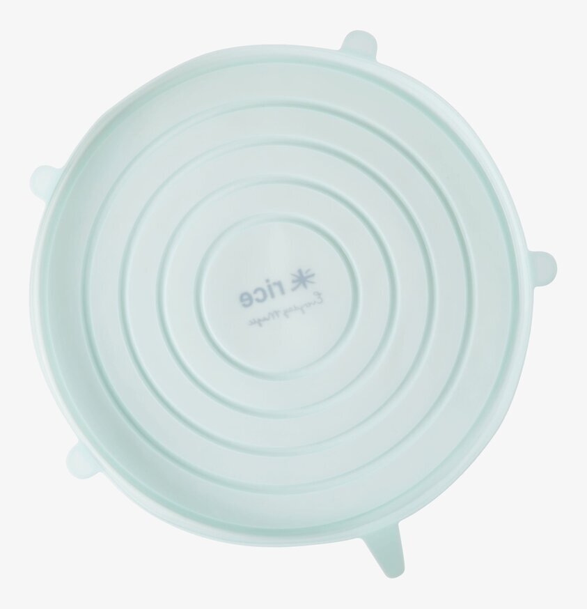 Silikonlock Salladsskål Mint från Rice på vit bakgrund