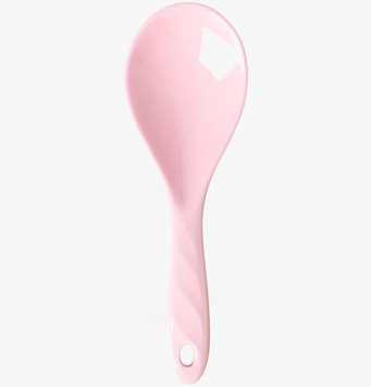 Salladssked - Rosa från Rice, ergonomisk och hållbar plast