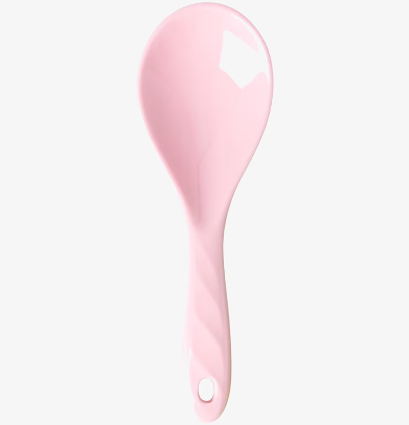 Salladssked - Rosa från Rice, ergonomisk och hållbar plast