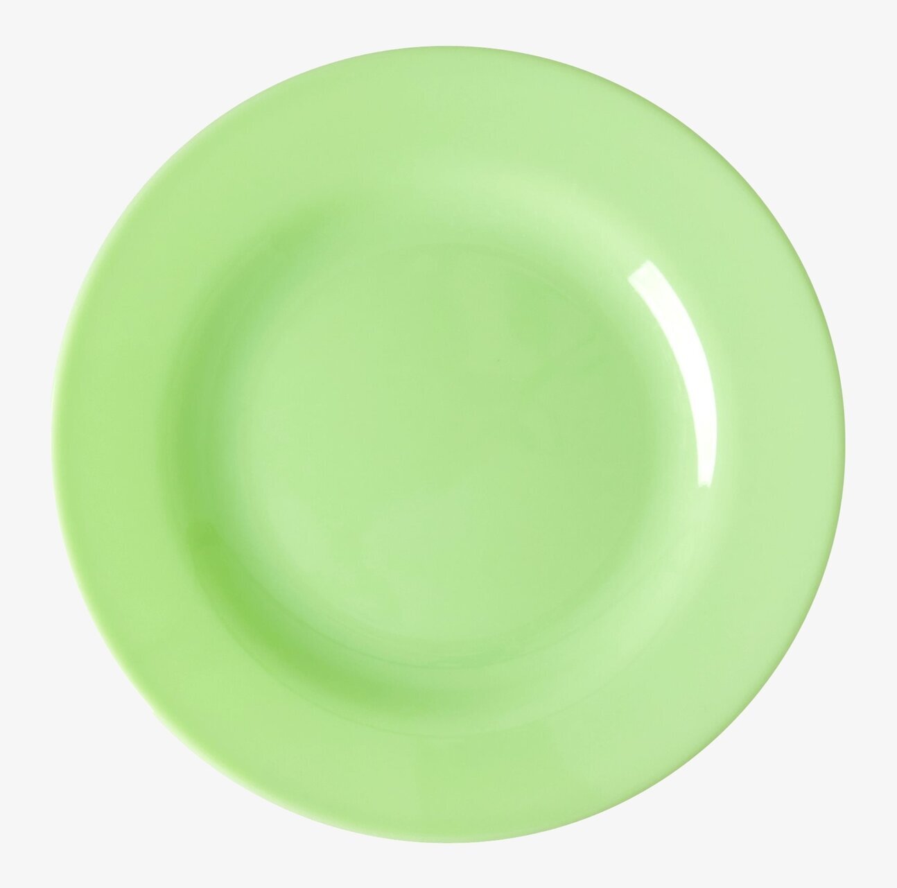 Assiett Neon Green från Rice med klar neongrön färg