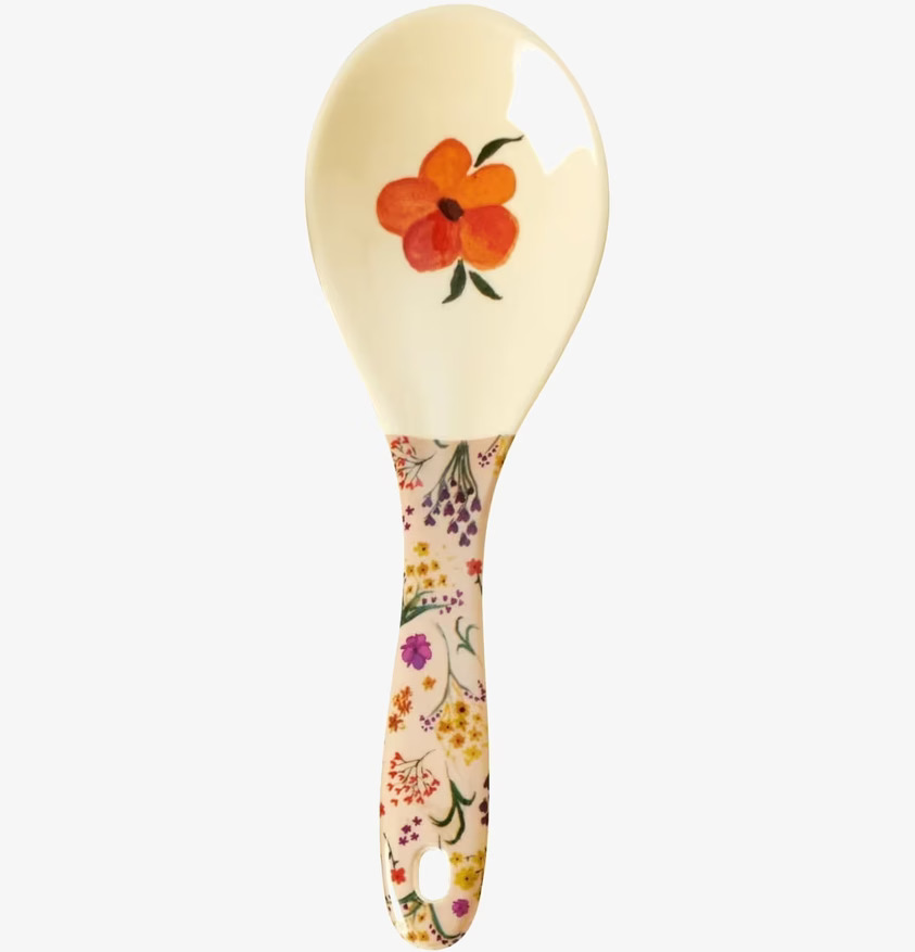 Salladssked - Wild Flower Print från Rice med blommönster