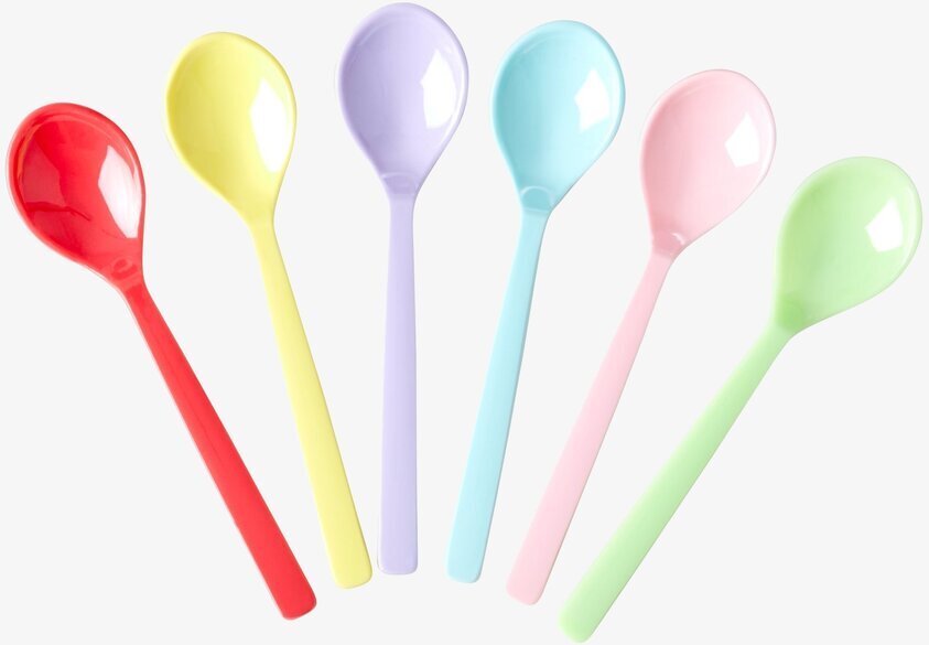 Korta Skedar - Yippie Yippie Yeah Colors från Rice i sex färger