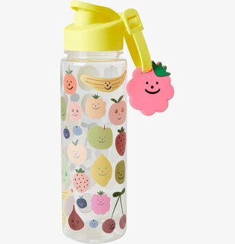 Dryckesflaska Happy Fruits Print från Rice med fruktmotiv
