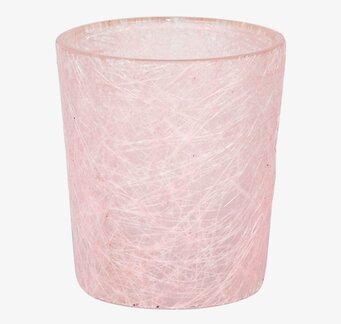 Glasfiberlykta Blekrosa från Dixie i cylinderformad design