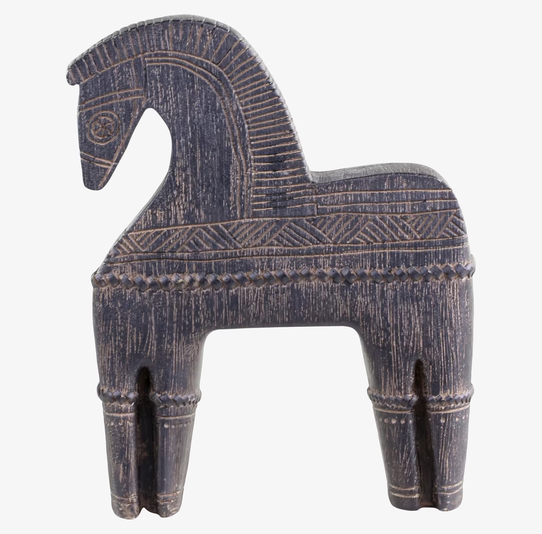 Häst Med Mönster Antikbrun #2 från Chic Antique, rustik prydnad