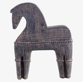 Häst Med Mönster Antikbrun #2 från Chic Antique, rustik prydnad