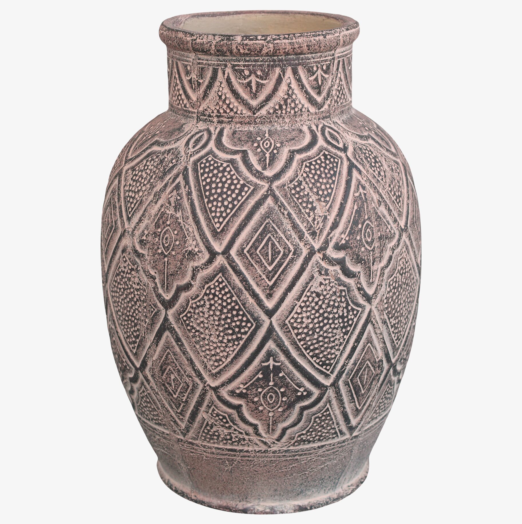 Évron Vas Mörk Natur Stor från Chic Antique med mönster