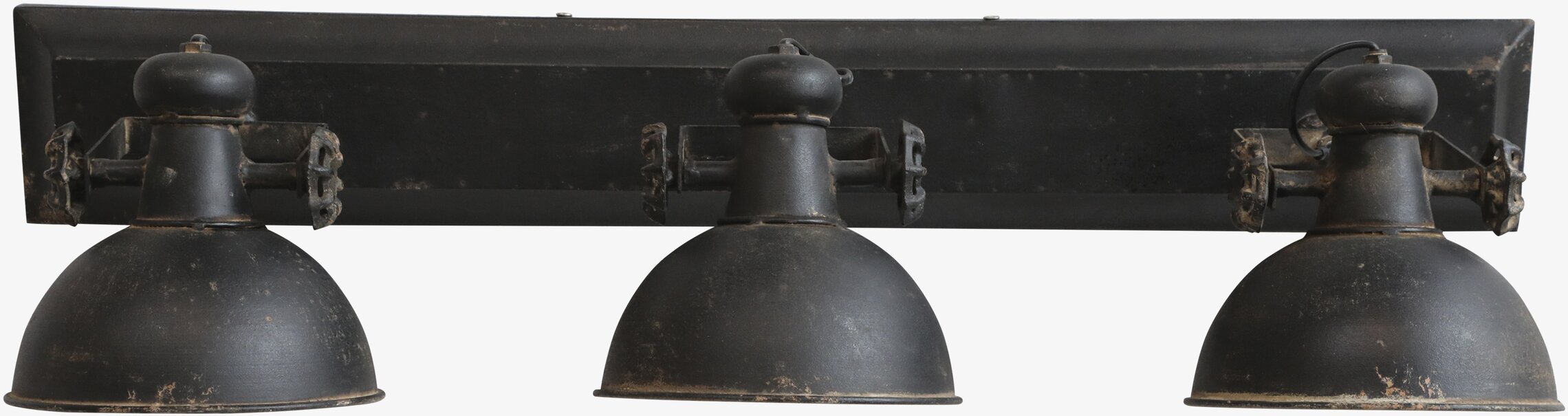 Factory Vägglampa 3 Spot Antik Svart från Chic Antique