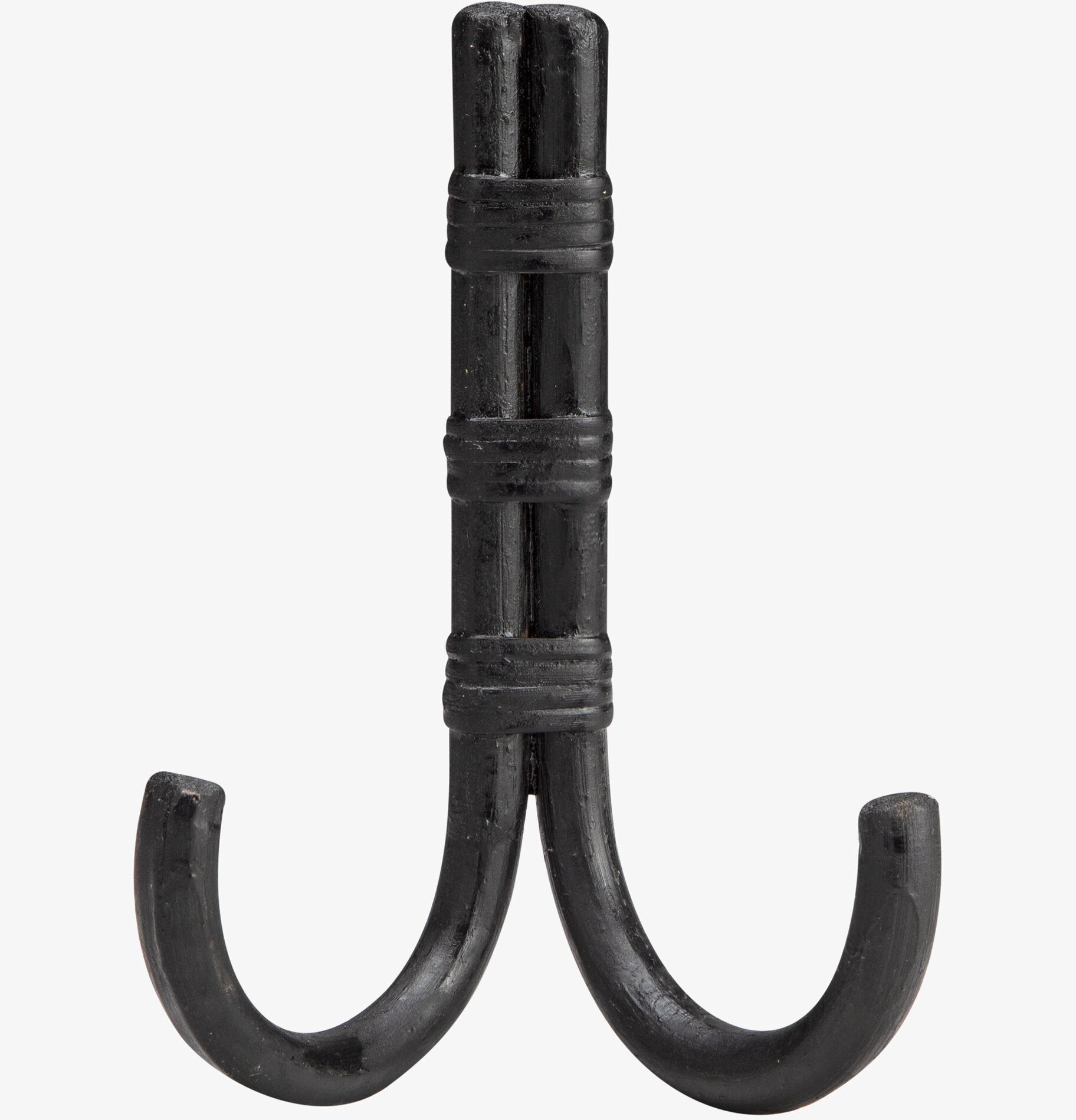 Hängare 2 Krokar Bambu Svart från Ernst på vit bakgrund